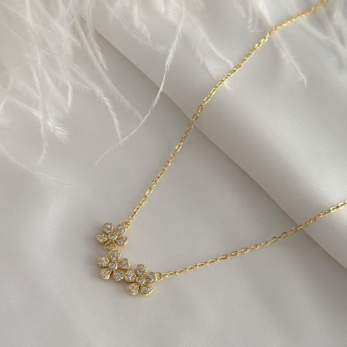 Trešnja, ogrlica od srebra sa cirkonima