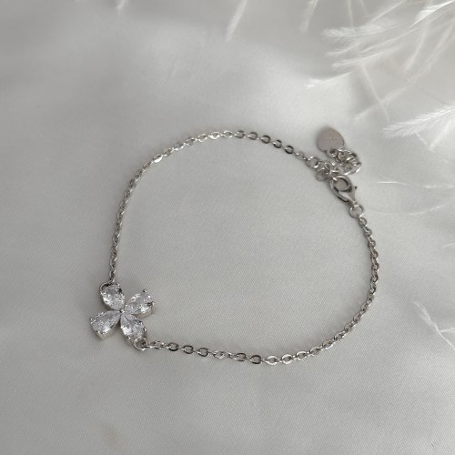 Narukvica od srebra - crni labud sa emajlom