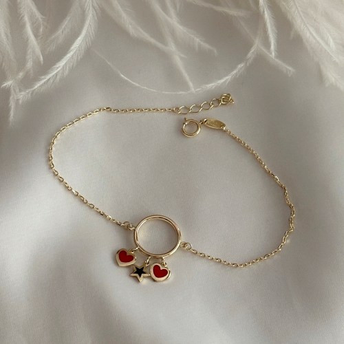 Narukvica, belo zlato i cirkoni