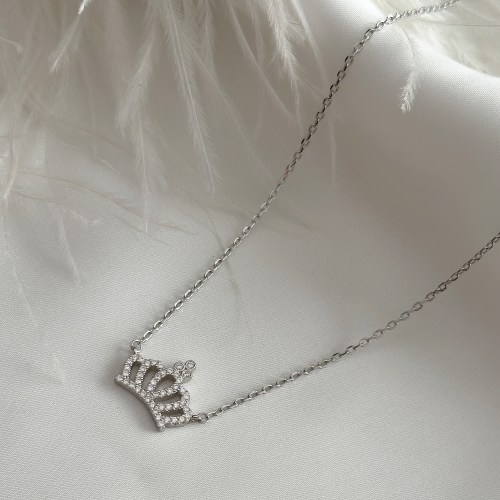 Ogrlica sa znakom beskonačnosti, srebro i cirkoni