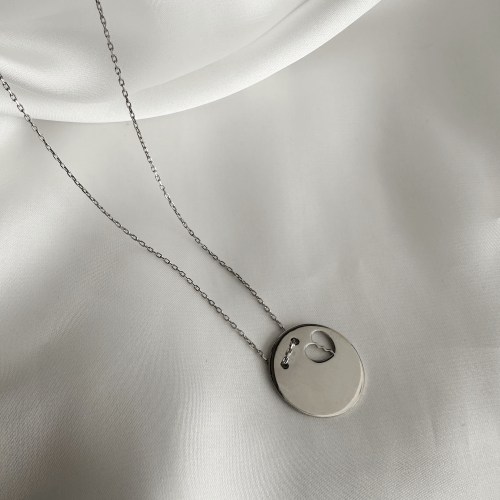 Beskonačno i srce,srebrna ogrlica